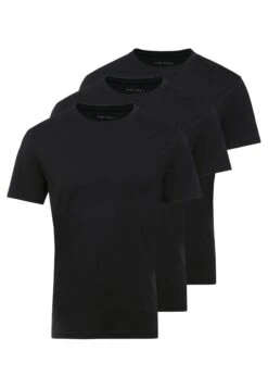 Pier One 3 PACK - T-shirt Basic - Black -Pier One 005c814e690b4d8d8ed1c6e6ed983c29