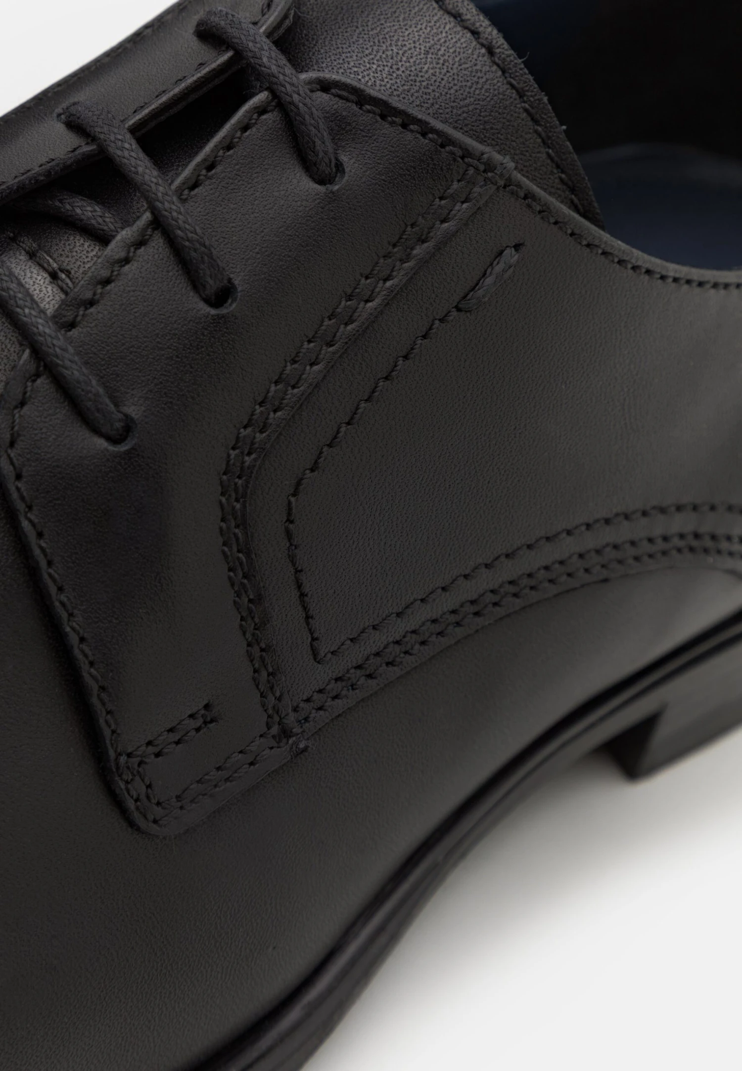 Pier One LEATHER - Oksfordki - Black 6 Pier One LEATHER - Oksfordki - Black - obrazek 6