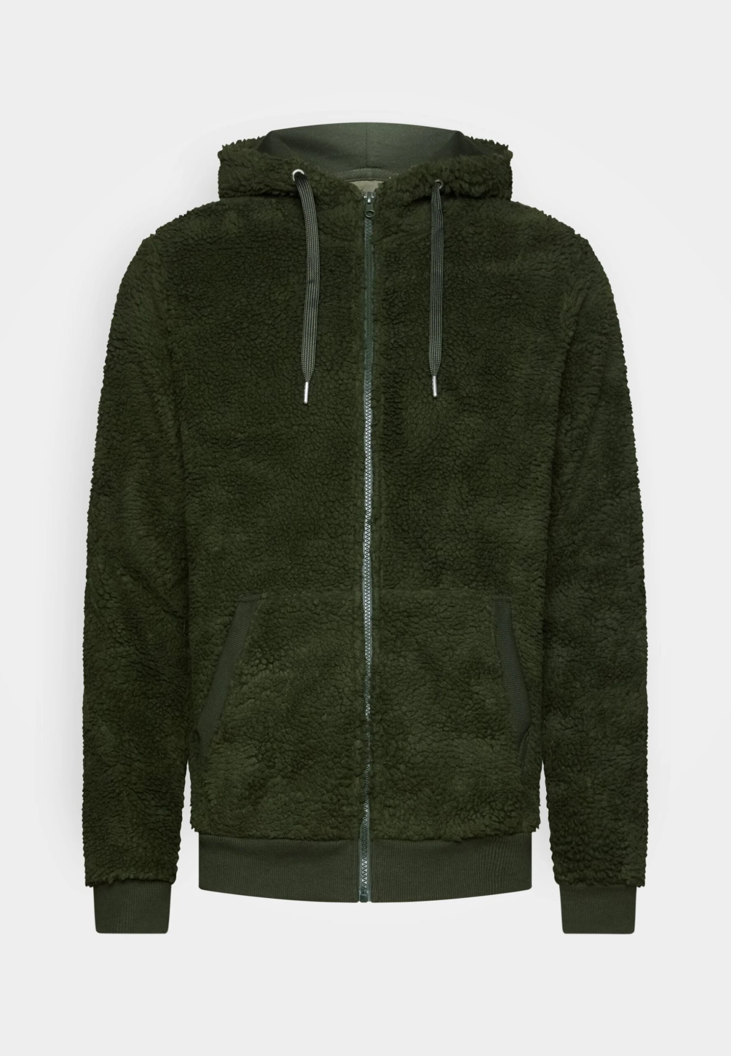 Pier One BORG ZIP-UP JACKET - Kurtka Z Polaru - Dark Green 1 Pier One BORG ZIP-UP JACKET - Kurtka Z Polaru - Dark Green