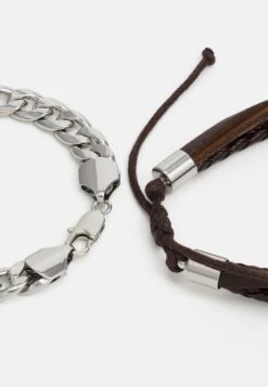 Pier One 5 PACK - Bransoletka - Silver-coloured