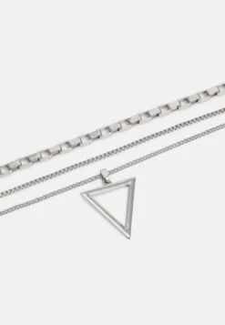 Pier One 3PACK - Naszyjnik - Silver-coloured 5 Pier One 3PACK - Naszyjnik - Silver-coloured -Pier One 0939075566a74b089b462fd6f4c080a5