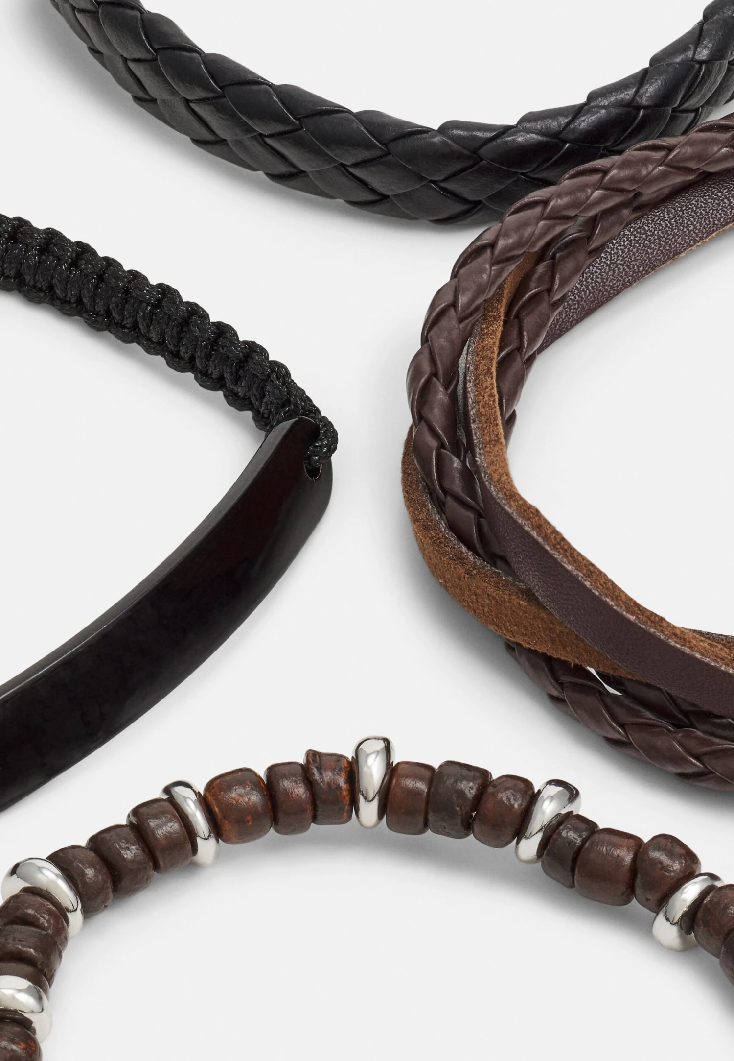 Pier One 5 PACK - Bransoletka - Silver-coloured 2 Pier One 5 PACK - Bransoletka - Silver-coloured - obrazek 2