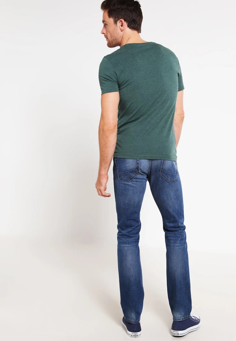 Pier One T-shirt Basic - Green Melange 3 Pier One T-shirt Basic - Green Melange - obrazek 3