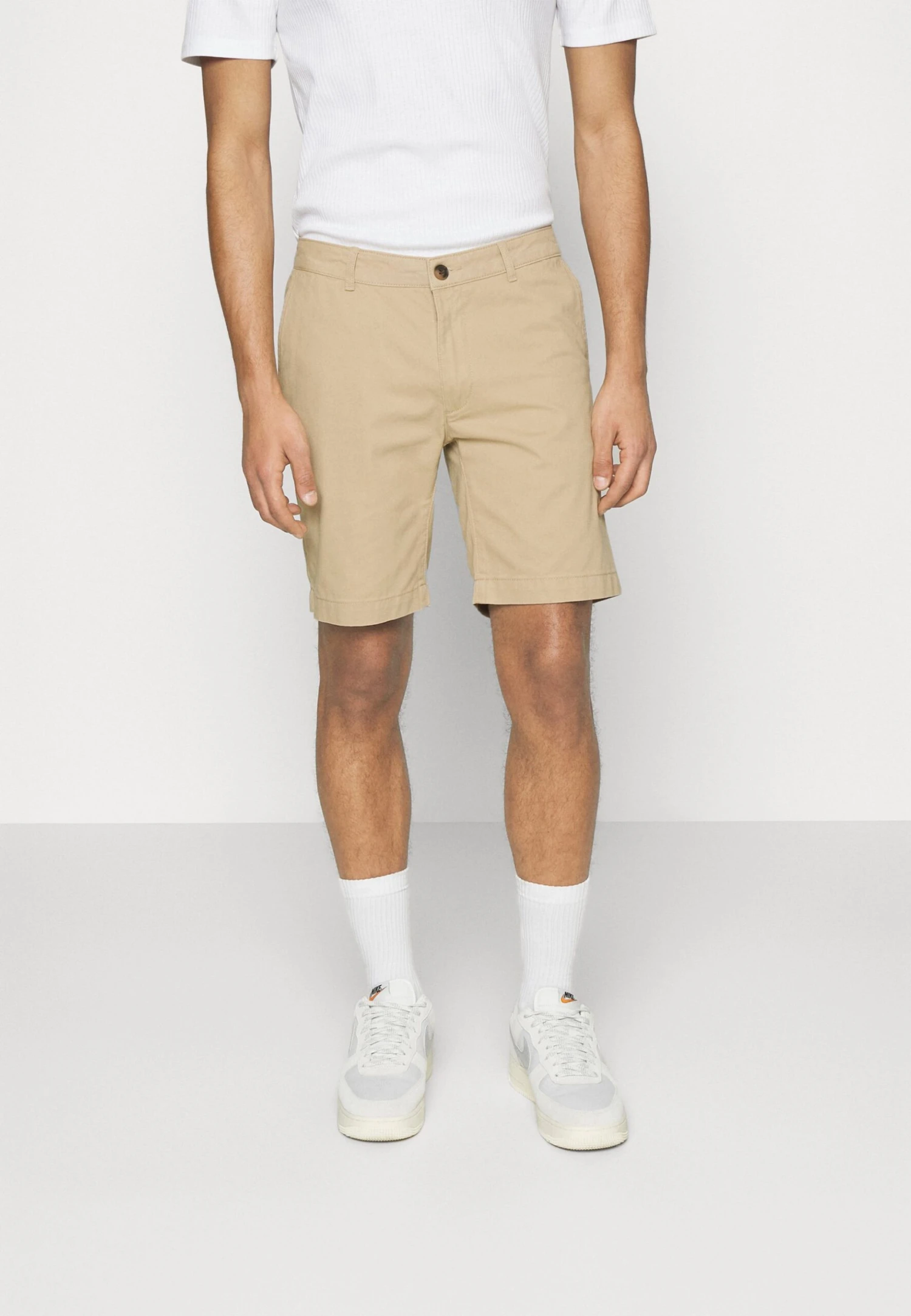 Pier One 2 PACK - Szorty - Tan/black 2 Pier One 2 PACK - Szorty - Tan/black - obrazek 2