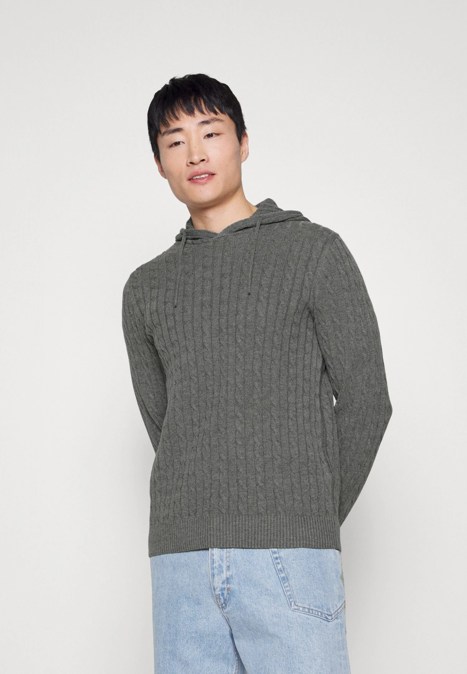 Pier One Sweter - Mottled Grey 1 Pier One Sweter - Mottled Grey