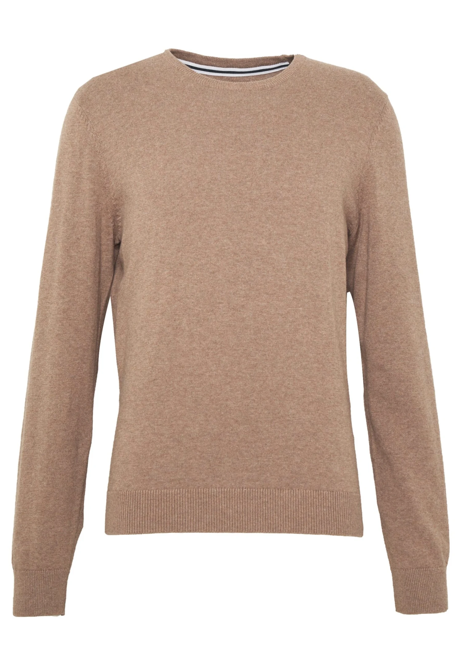 Pier One BASIC CREWNECK - Sweter - Mottled Beige 6 Pier One BASIC CREWNECK - Sweter - Mottled Beige - obrazek 6