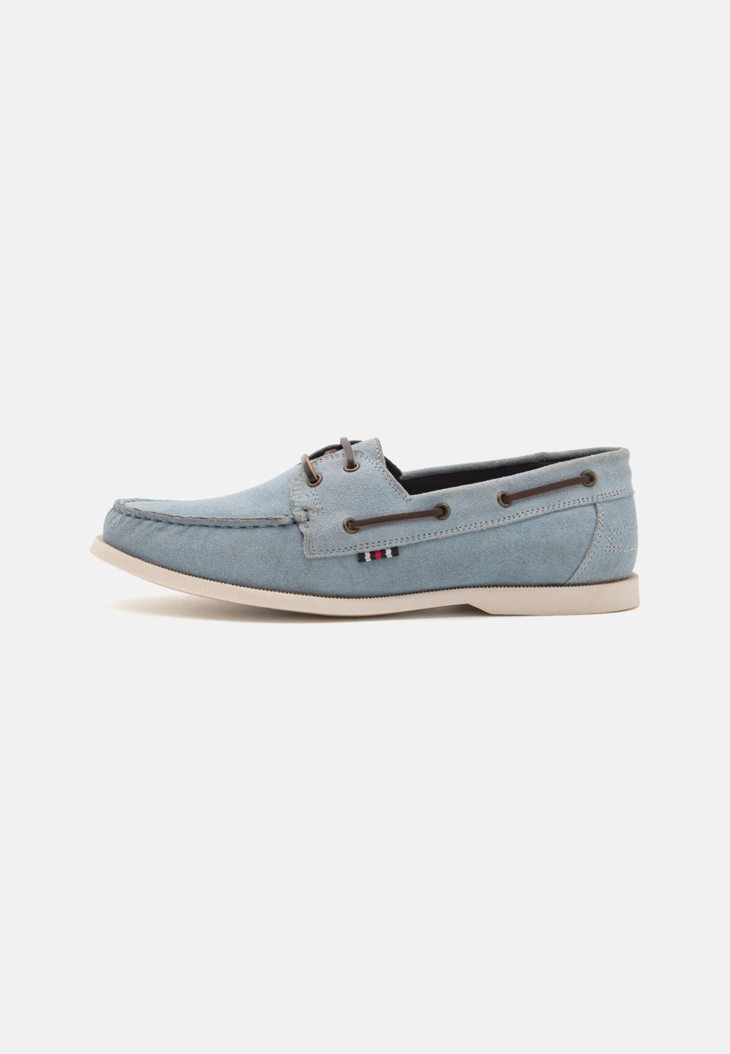 Pier One LEATHER UNISEX - Buty żeglarskie - Light Blue 1 Pier One LEATHER UNISEX - Buty żeglarskie - Light Blue