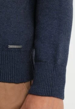 Pier One Sweter - Mottled Dark Blue -Pier One 1d07938862ec4057bfe34fa082227e74