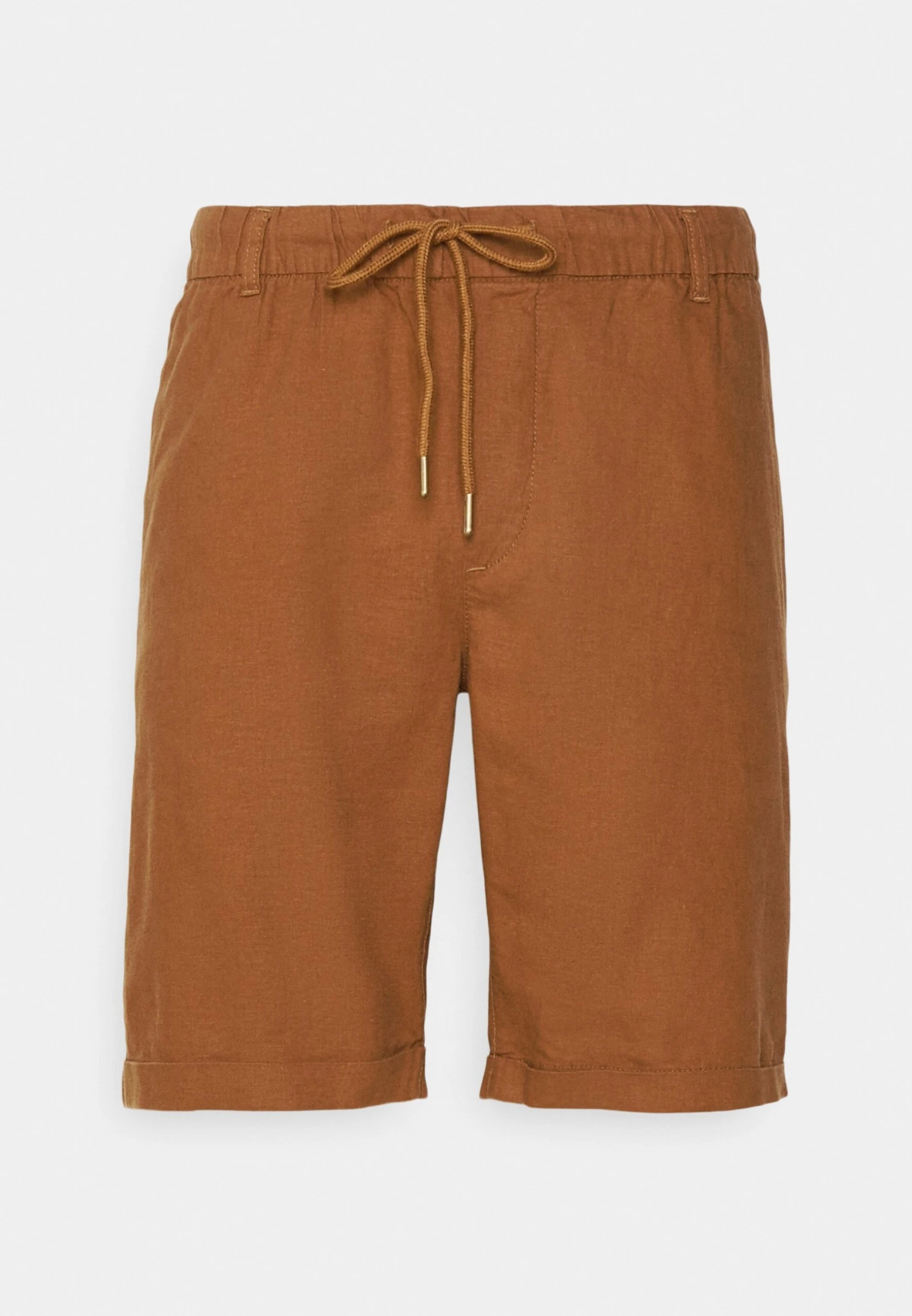 Pier One LINEN BLEND DRAWCORD SHORTS - Szorty - Brown 5 Pier One LINEN BLEND DRAWCORD SHORTS - Szorty - Brown - obrazek 5