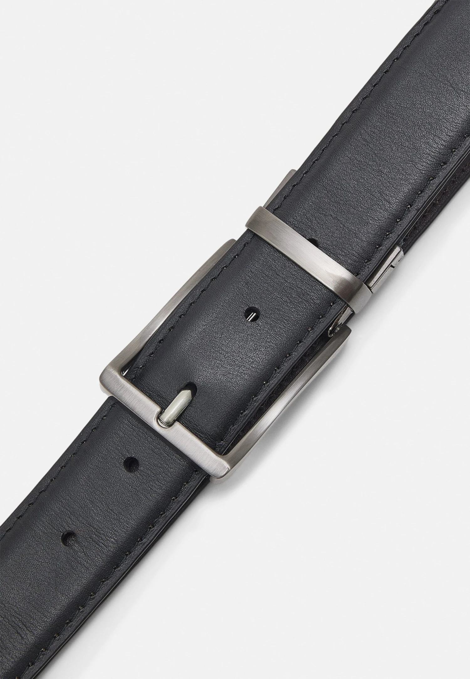 Pier One LEATHER - Pasek - Black/brown 3 Pier One LEATHER - Pasek - Black/brown - obrazek 3