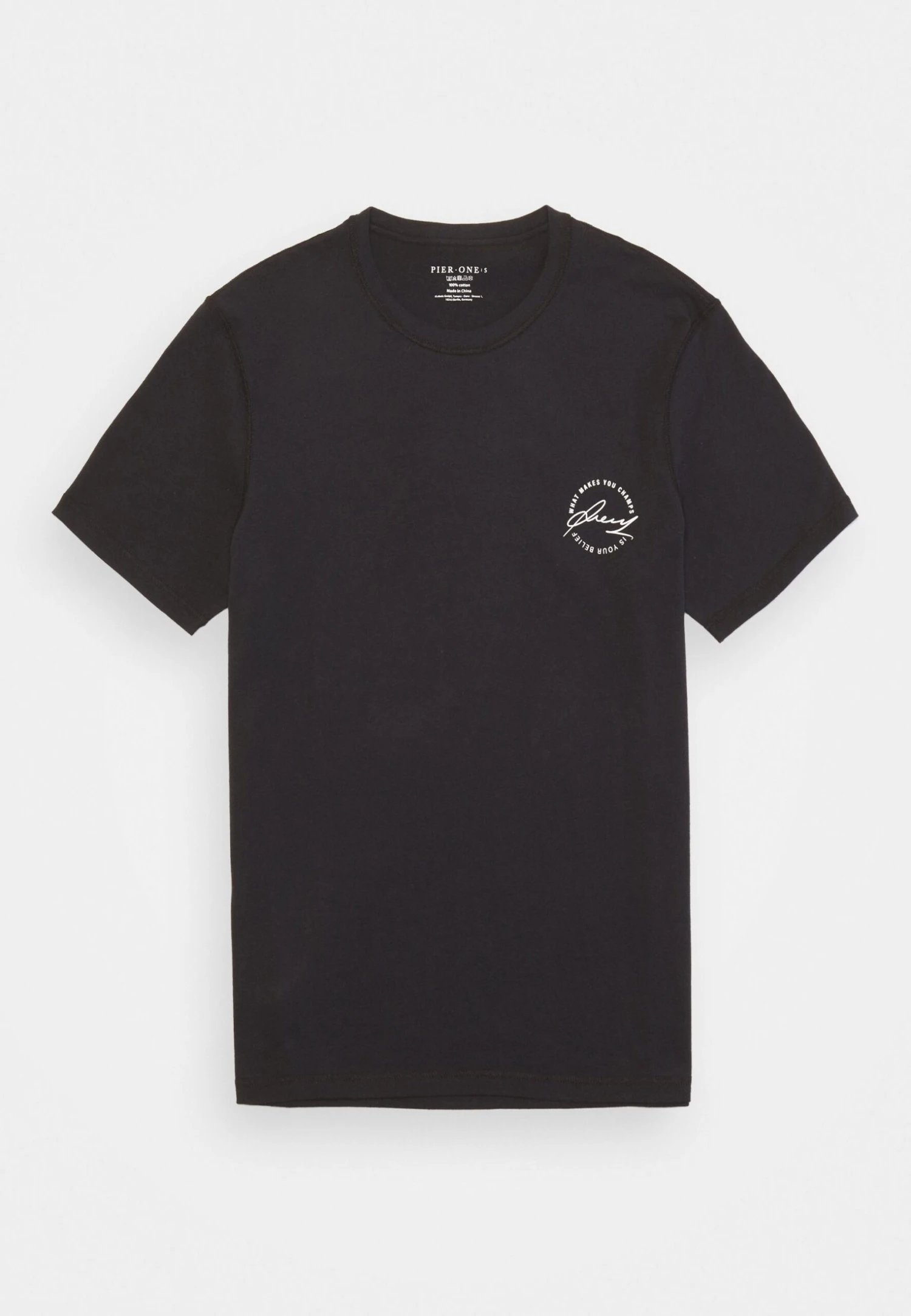 Pier One T-shirt Z Nadrukiem - Black 10 Pier One T-shirt Z Nadrukiem - Black - obrazek 10