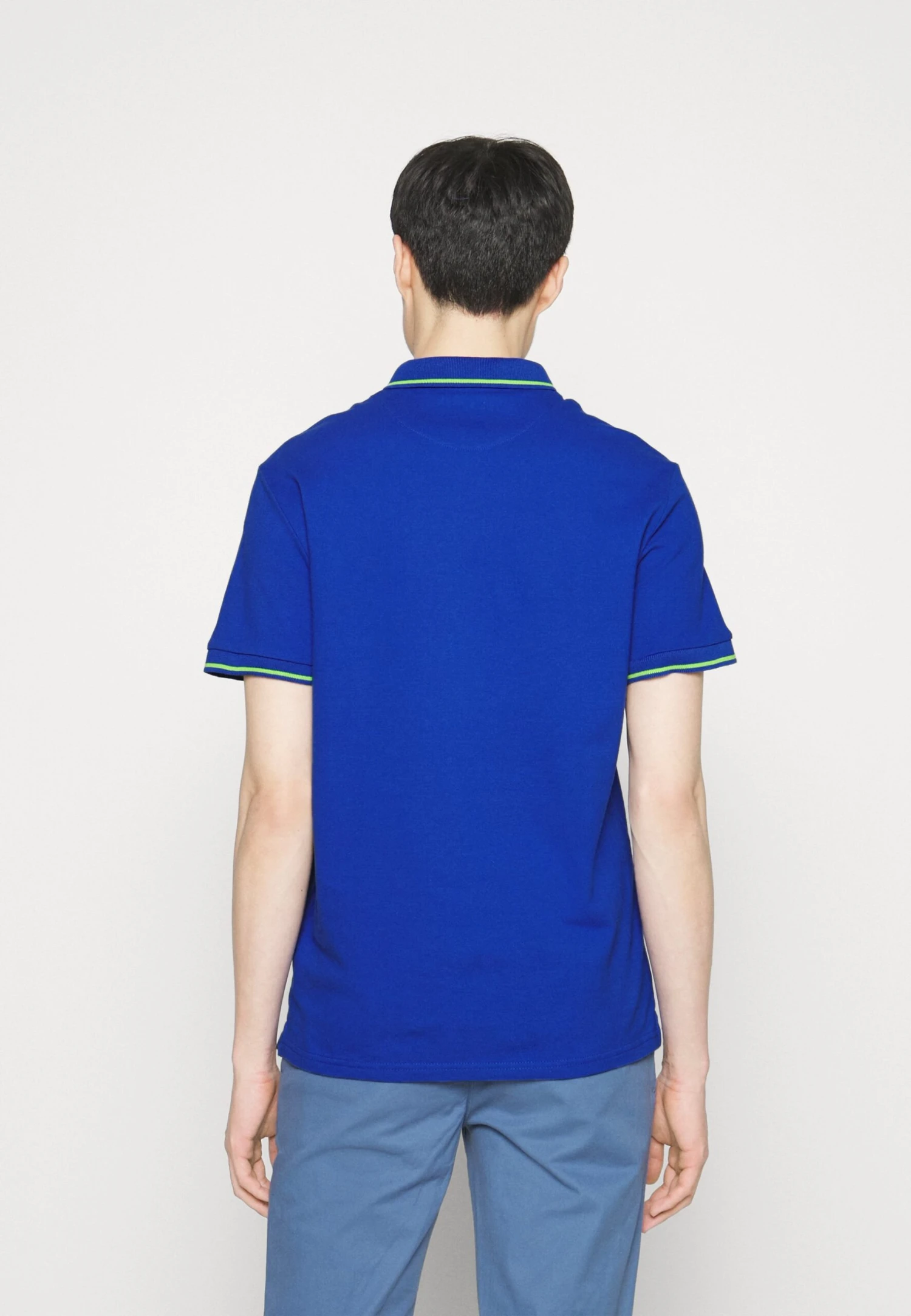 Pier One NEON TIPPING BIRDY - Koszulka Polo - Blue 3 Pier One NEON TIPPING BIRDY - Koszulka Polo - Blue - obrazek 3