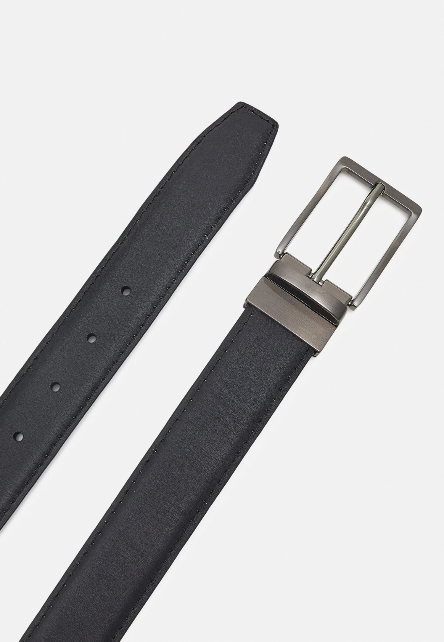 Pier One LEATHER - Pasek - Black/brown 2 Pier One LEATHER - Pasek - Black/brown - obrazek 2