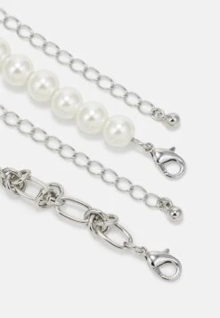 Pier One 2 PACK UNISEX - Naszyjnik - Silver