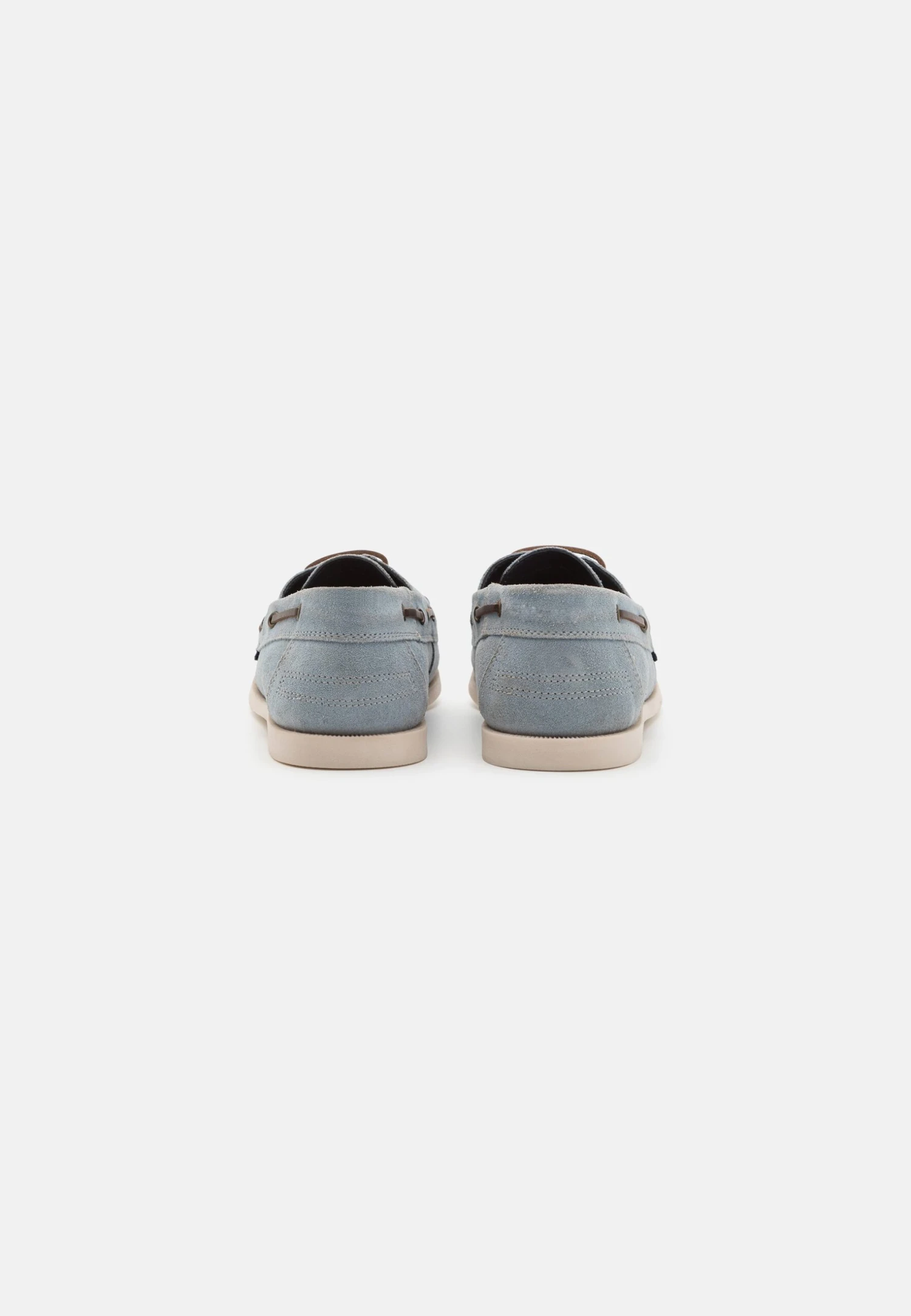 Pier One LEATHER UNISEX - Buty żeglarskie - Light Blue 3 Pier One LEATHER UNISEX - Buty żeglarskie - Light Blue - obrazek 3