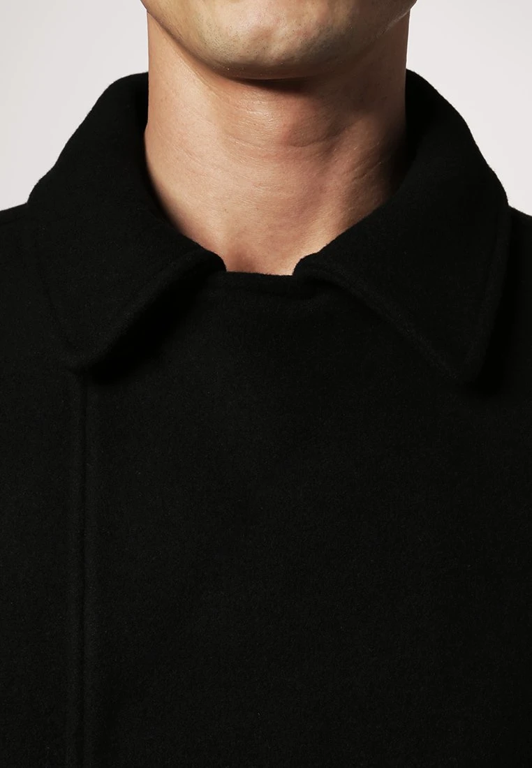 Pier One Krótki Płaszcz - Black 5 Pier One Krótki Płaszcz - Black - obrazek 5