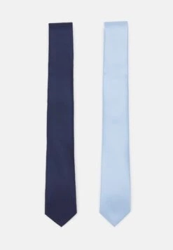 Pier One 2 PACK - Krawat - Dark Blue/light Blue