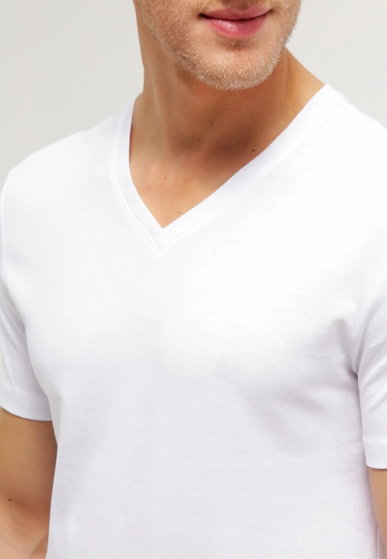 Pier One 2 PACK - T-shirt Basic - White/black 5 Pier One 2 PACK - T-shirt Basic - White/black - obrazek 5