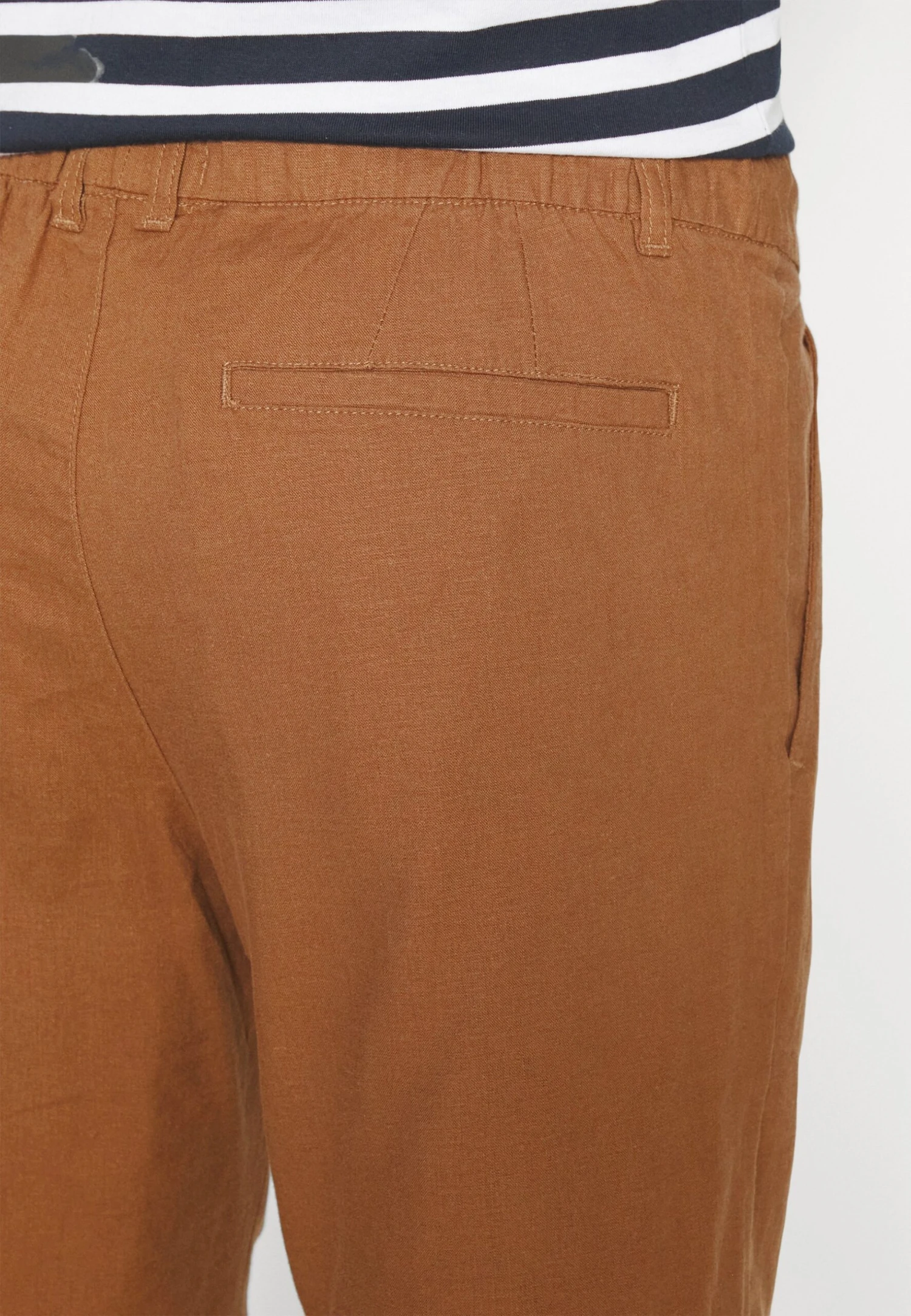 Pier One LINEN BLEND DRAWCORD SHORTS - Szorty - Brown 6 Pier One LINEN BLEND DRAWCORD SHORTS - Szorty - Brown - obrazek 6