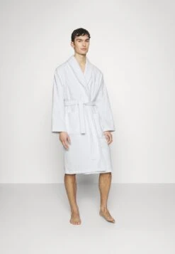 Pier One SHAWL TOWEL BATHROBE - Szlafrok - White