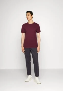 Pier One 5 PACK - T-shirt Basic - Dark Blue/pink/off-white