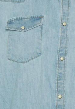 Pier One DENIM - Koszula - Light Blue Denim -Pier One 4b2579dbccf34ede87112809a6872370