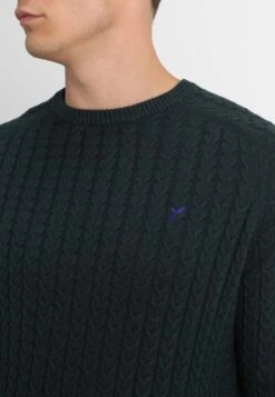 Pier One Sweter - Mottled Dark Green -Pier One 57135d716ea04a579655d27a9bc59ae3