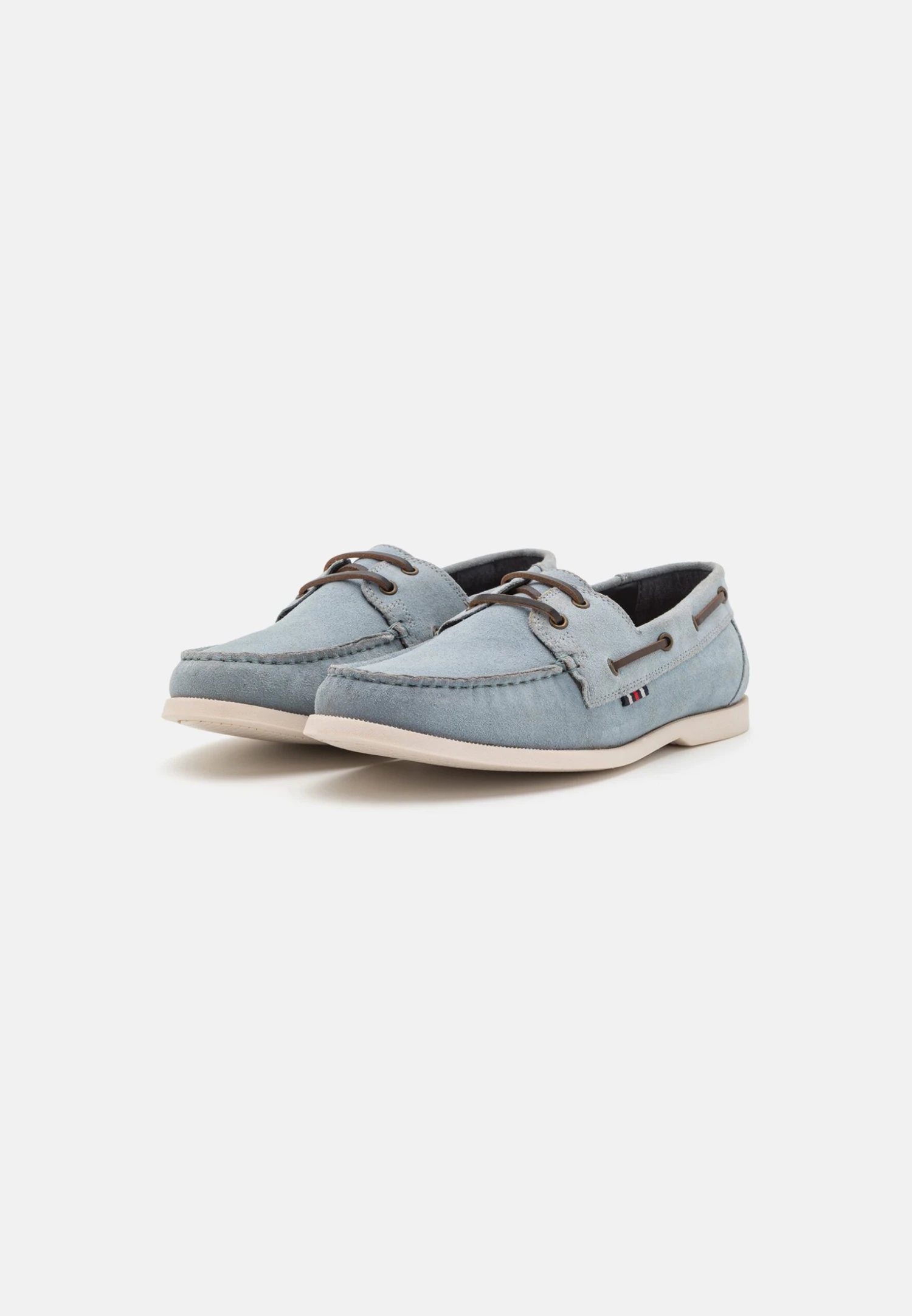 Pier One LEATHER UNISEX - Buty żeglarskie - Light Blue 2 Pier One LEATHER UNISEX - Buty żeglarskie - Light Blue - obrazek 2