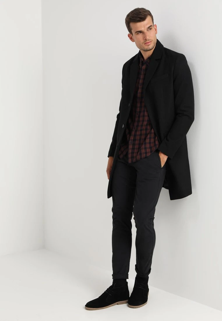 Pier One Klasyczny Płaszcz - Black 2 Pier One Klasyczny Płaszcz - Black - obrazek 2