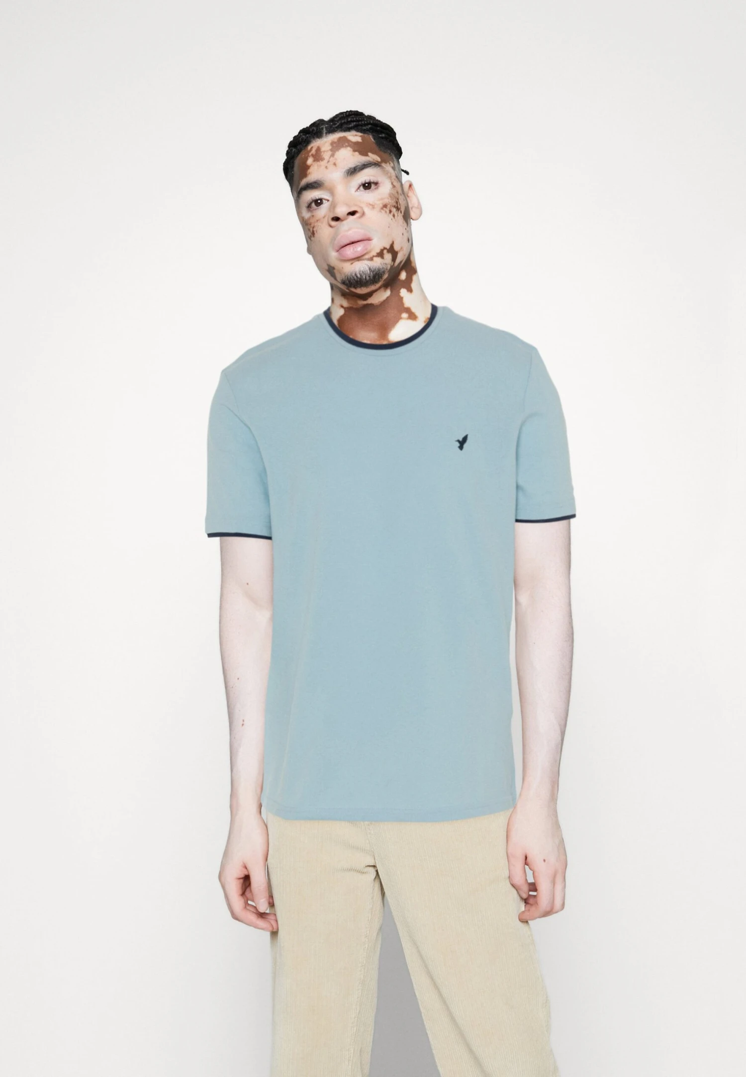 Pier One T-shirt Basic - Light Blue 1 Pier One T-shirt Basic - Light Blue