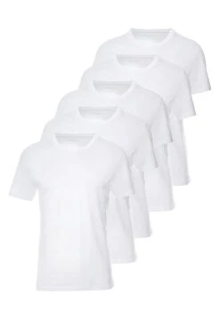 Pier One 5 PACK - T-shirt Basic - White