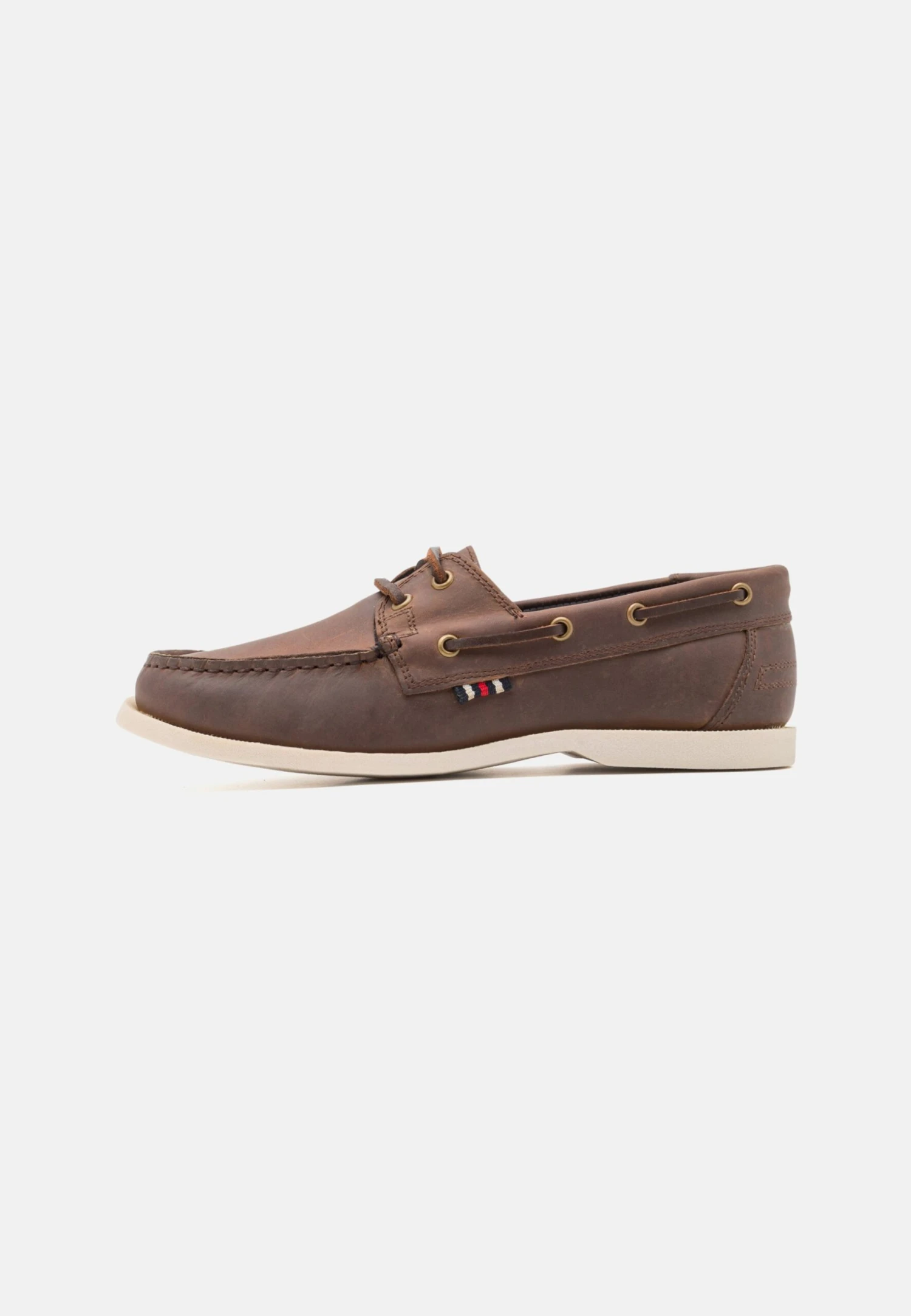 Pier One LEATHER UNISEX - Buty żeglarskie - Brown 1 Pier One LEATHER UNISEX - Buty żeglarskie - Brown