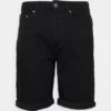 Pier One Szorty Jeansowe - Black Denim