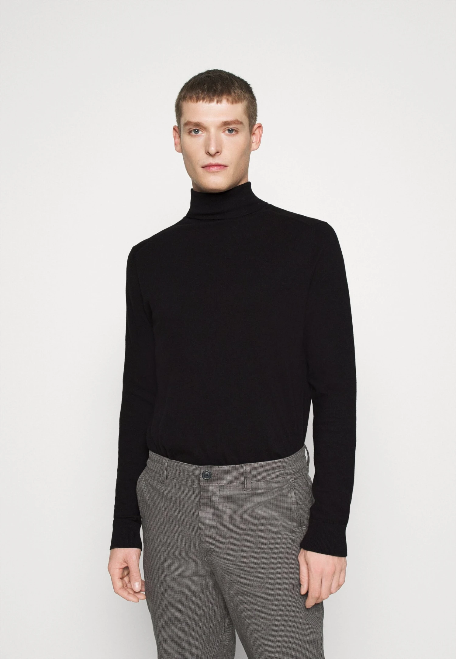 Pier One PM- BASIC TURTLENECK - Sweter - Black 2 Pier One PM- BASIC TURTLENECK - Sweter - Black - obrazek 2