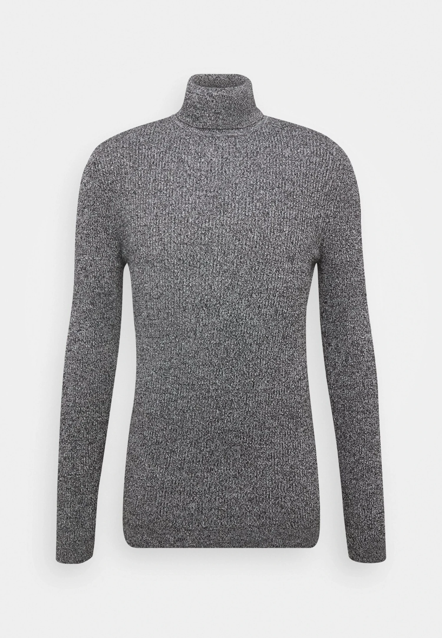 Pier One MUSCLE FIT TURTLE - Sweter - Mottled Grey 5 Pier One MUSCLE FIT TURTLE - Sweter - Mottled Grey - obrazek 5