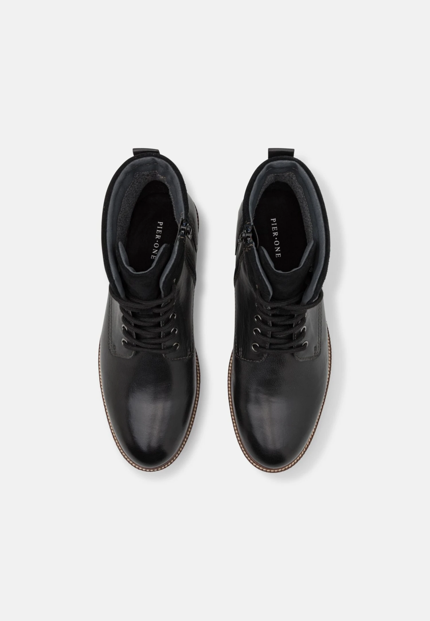 Pier One Botki Sznurowane - Black 4 Pier One Botki Sznurowane - Black - obrazek 4