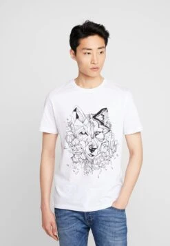 Pier One T-shirt Z Nadrukiem - White