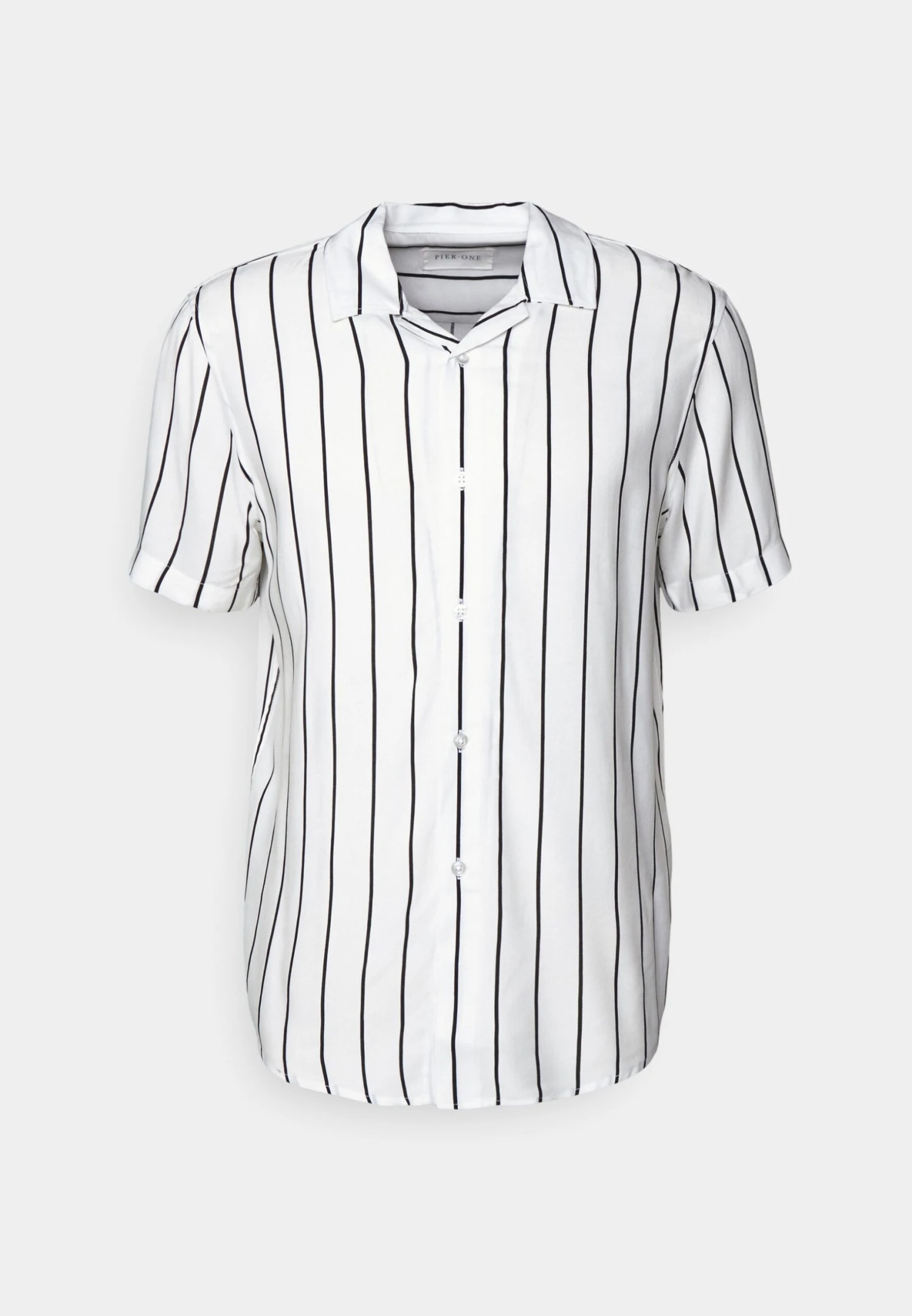 Pier One 2 PACK - Koszula - Black/white 8 Pier One 2 PACK - Koszula - Black/white - obrazek 8