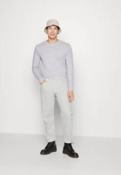 Pier One 5 PACK - Bluzka Z Długim Rękawem - Light Grey/white/black