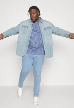 Pier One T-shirt Z Nadrukiem - Dark Blue -Pier One 843773acd52348b8a1a57b27c632b10b