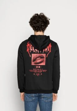 Pier One UNISEX - Bluza Z Kapturem - Black -Pier One 85377ab571d548cb9f5888b56d738dda