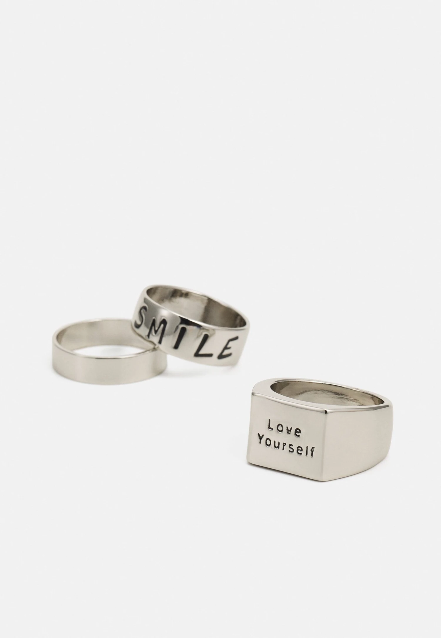 Pier One 3 PACK - Pierścionek - Silver-coloured 2 Pier One 3 PACK - Pierścionek - Silver-coloured - obrazek 2