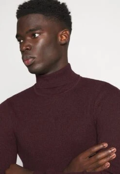 Pier One MUSCLE FIT TURTLE - Sweter - Mottled Bordeaux 9 Pier One MUSCLE FIT TURTLE - Sweter - Mottled Bordeaux -Pier One 87bc9746f3cd48c78886c3726b9971e1