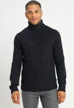 Pier One Sweter - Mottled Dark Blue
