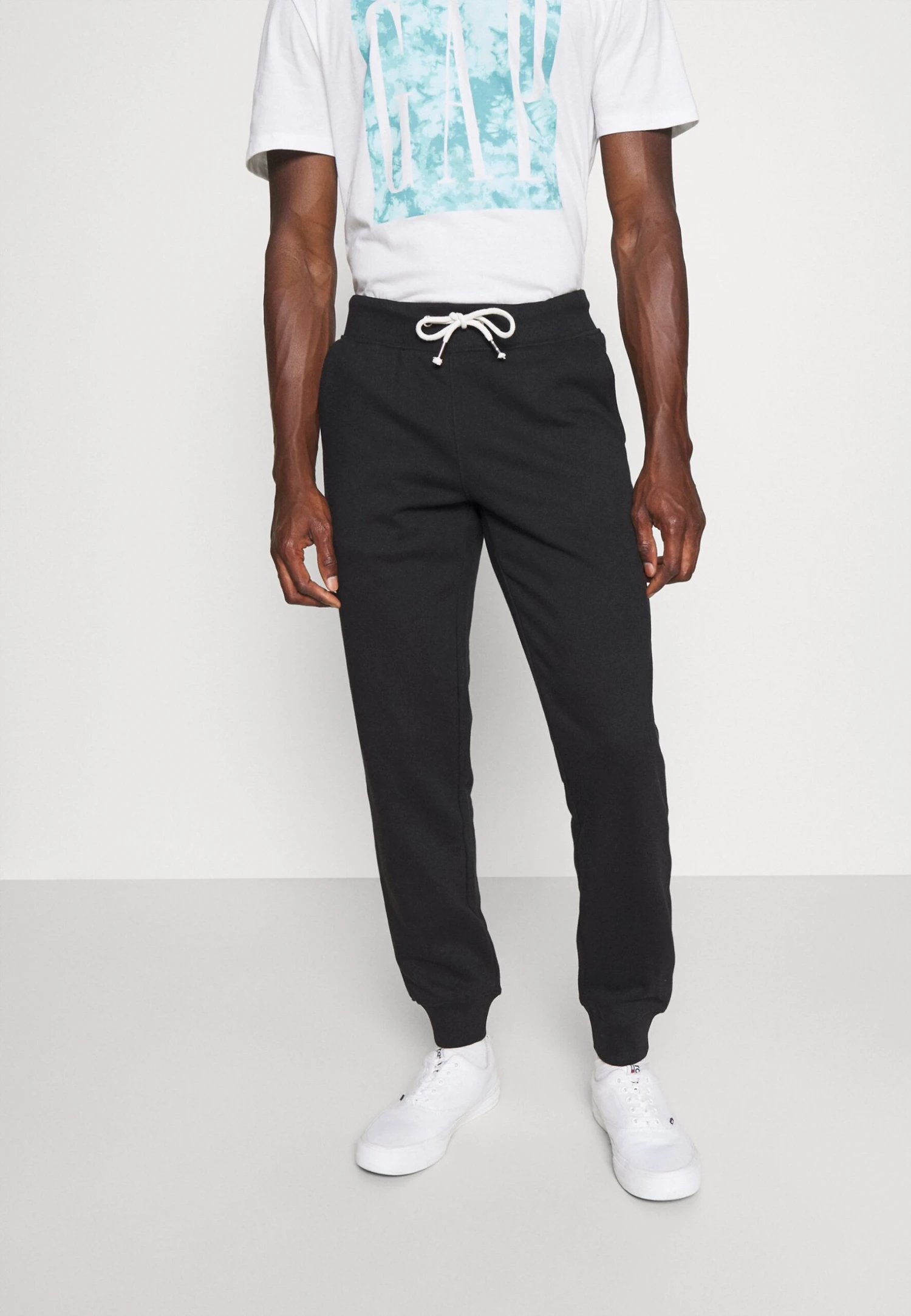 Pier One 3 PACK - Spodnie Treningowe - Mottled Light Grey/mottled Dark Blue/black 2 Pier One 3 PACK - Spodnie Treningowe - Mottled Light Grey/mottled Dark Blue/black - obrazek 2