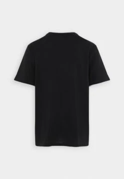 Pier One PIQUE EMBRO DETAIL - T-shirt Basic - Black