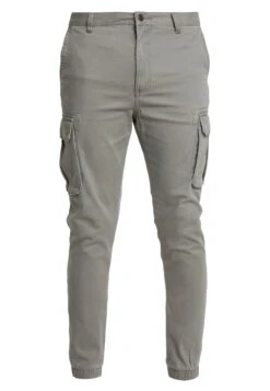 Pier One CUFFED SKINNY TROUSER - Bojówki - Grey -Pier One a09b1a92eb324dc1b90d5202c92319c0