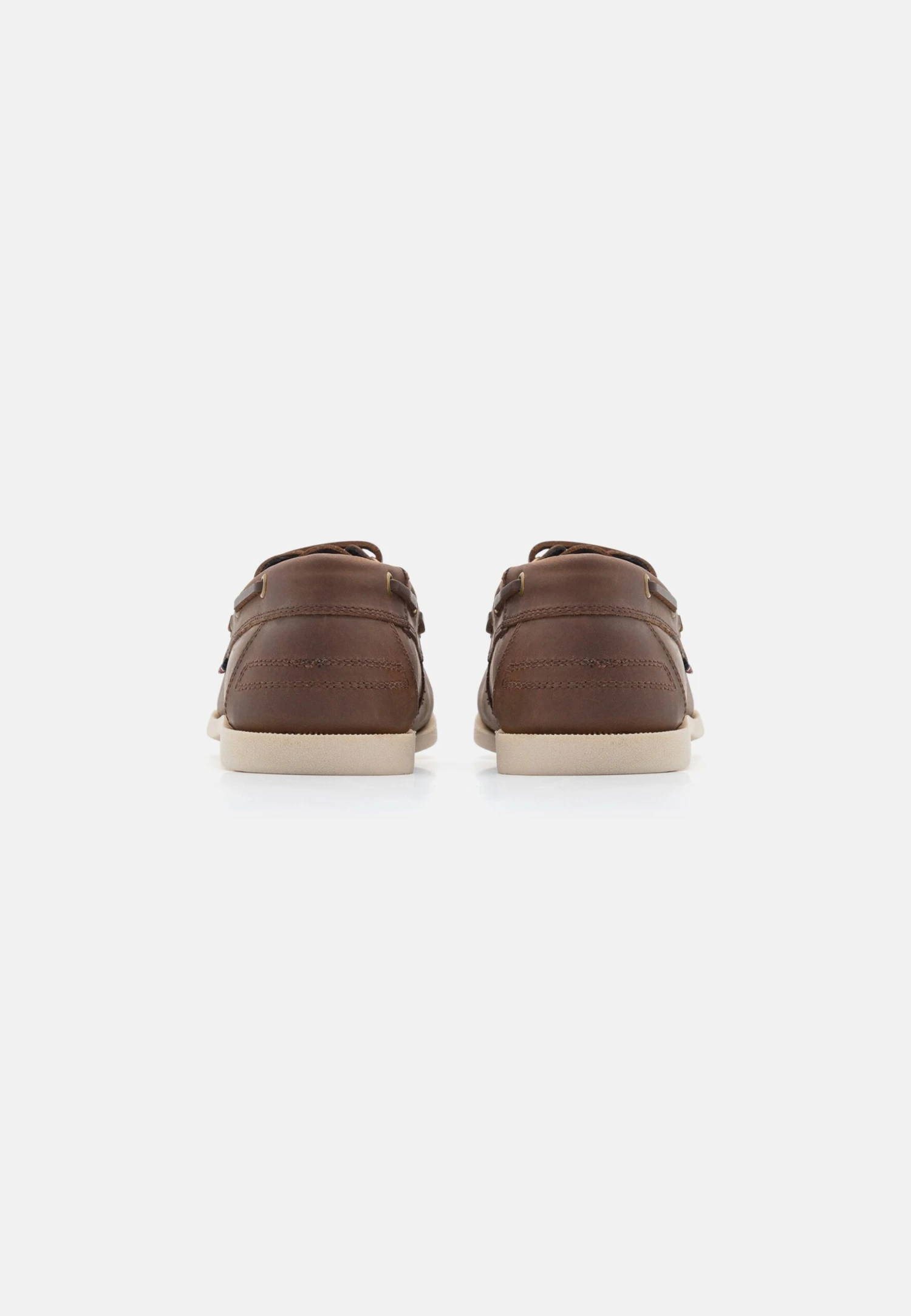 Pier One LEATHER UNISEX - Buty żeglarskie - Brown 3 Pier One LEATHER UNISEX - Buty żeglarskie - Brown - obrazek 3