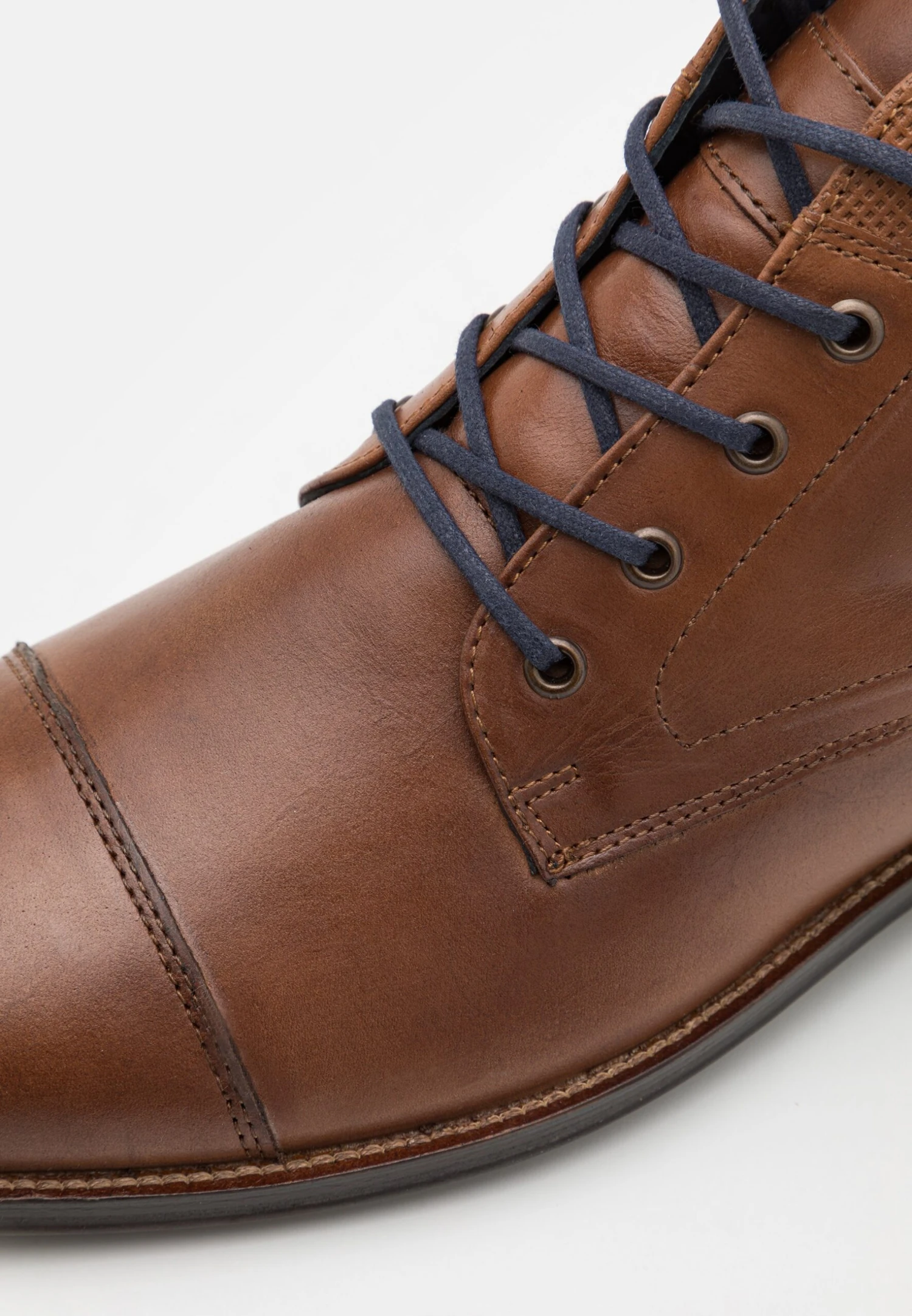 Pier One LEATHER - Botki Sznurowane - Cognac 5 Pier One LEATHER - Botki Sznurowane - Cognac - obrazek 5