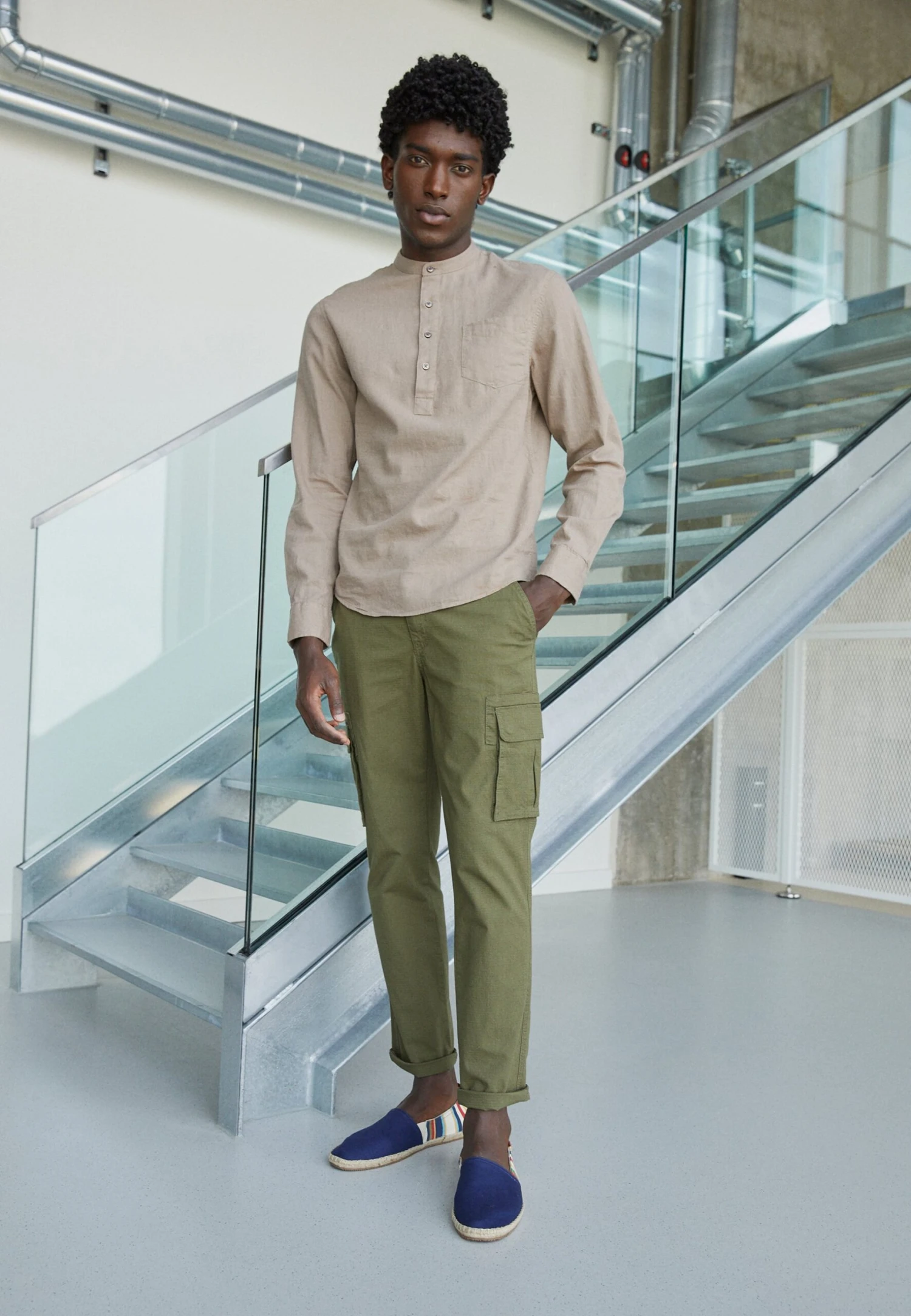 Pier One Koszula - Taupe 1 Pier One Koszula - Taupe